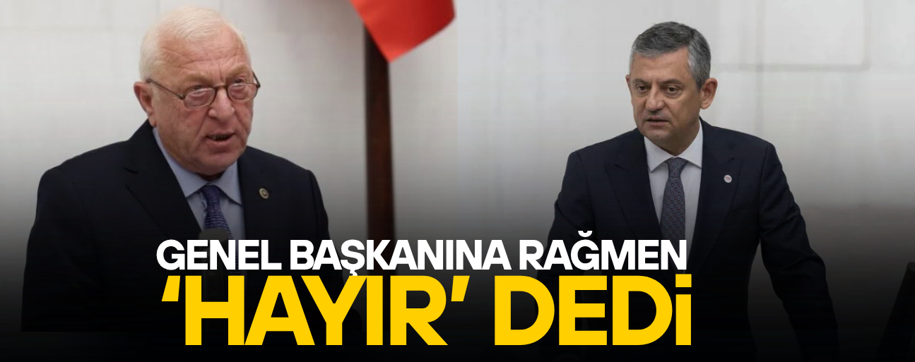 TALİH ÖZCAN, TERÖRSÜZ TÜRKİYE YASASINA "HAYIR" OYU VERDİ