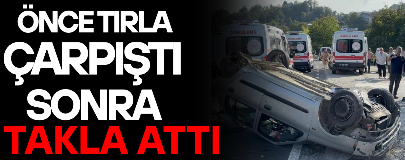DÜZCE'DE KORKUTAN KAZA: 4 YARALI