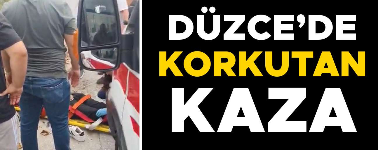 OTOMOBİL VE MOTOSİKLET ÇARPIŞTI: 2 YARALI