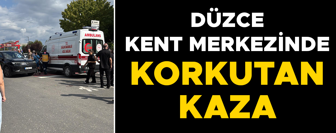YAYA GEÇİDİNDE YAYAYA ÇARPTI