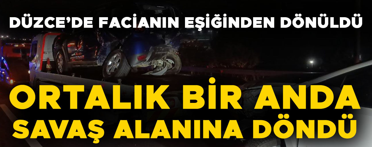 ZİNCİRLEME KAZADA 5 KİŞİ YARALANDI