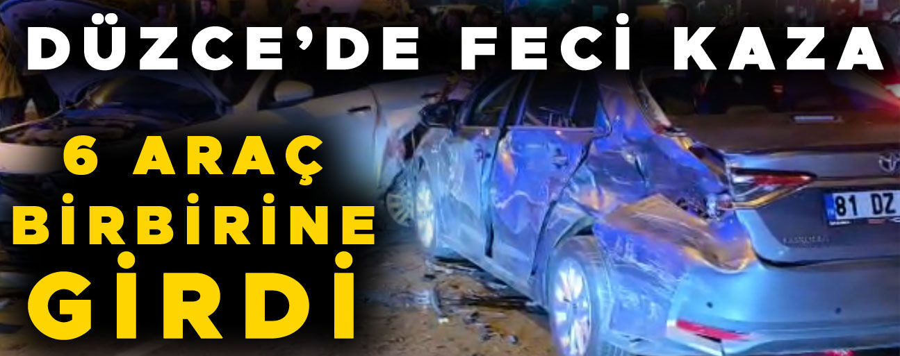 ZİNCİRLEME KAZADA BİR KİŞİ YARALANDI