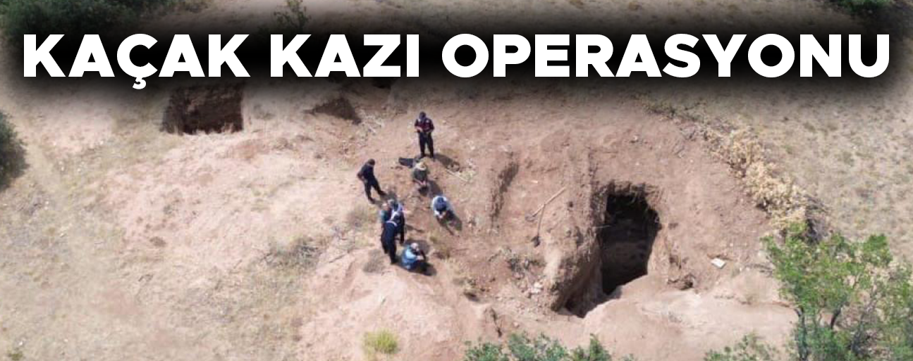 DEFİNE AVCILARI SUÇÜSTÜ YAKALANDI