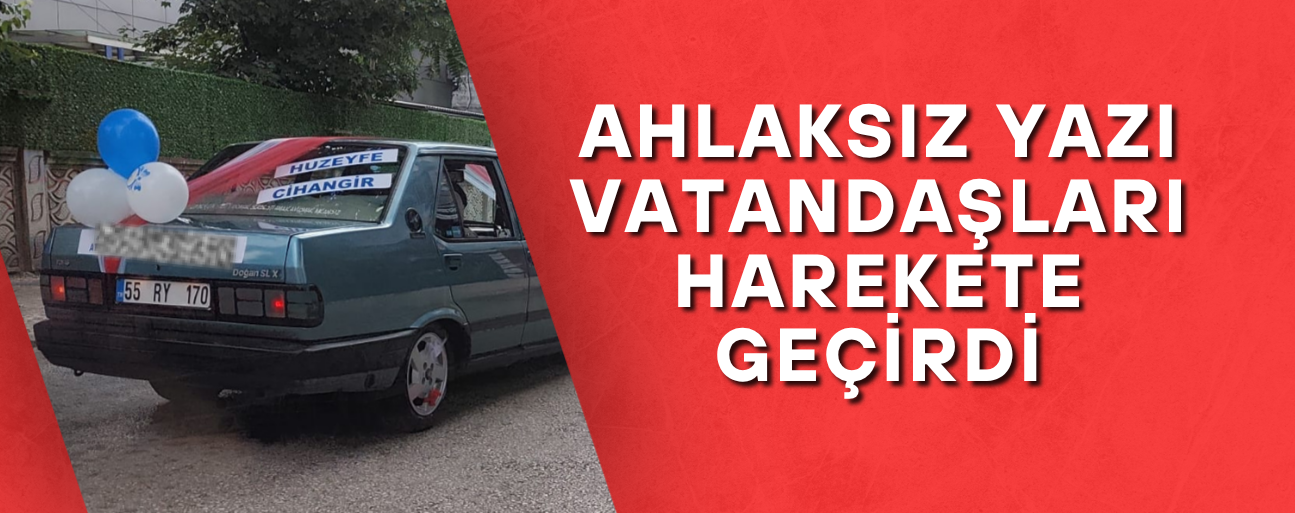 AHLAKSIZ YAZIYA CEZAİ İŞLEM UYGULANDI