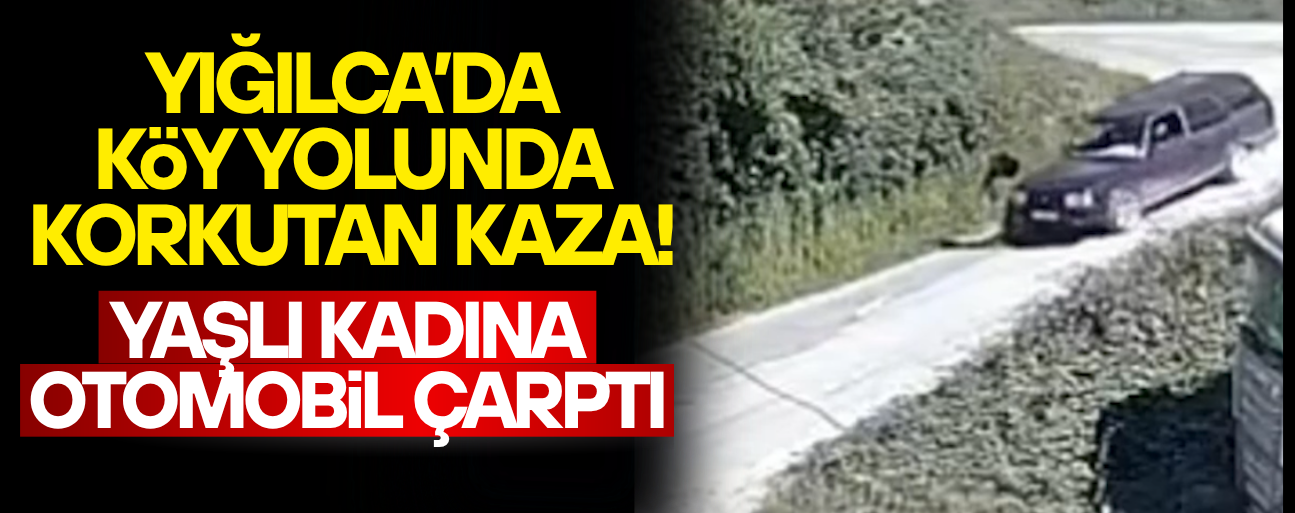 OTOMOBİLİN ÇARPTIĞI KADIN YOL KENARINA SAVRULDU