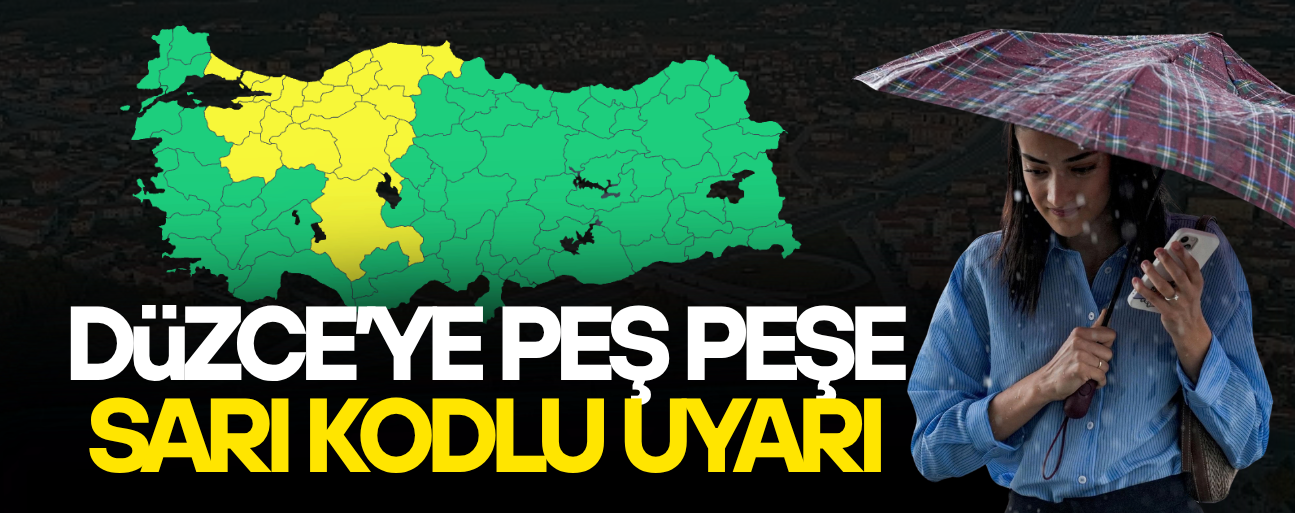 SAĞANAK YAĞIŞ DÜZCE'DE ETKİSİNİ SÜRDÜRÜYOR