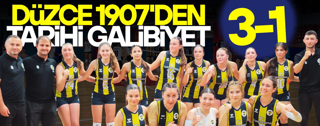 DÜZCE 1907 FENERBAHÇE KADIN VOLEYBOL TAKIMI 2. LİG’DE İLK ZAFERİNİ ALDI