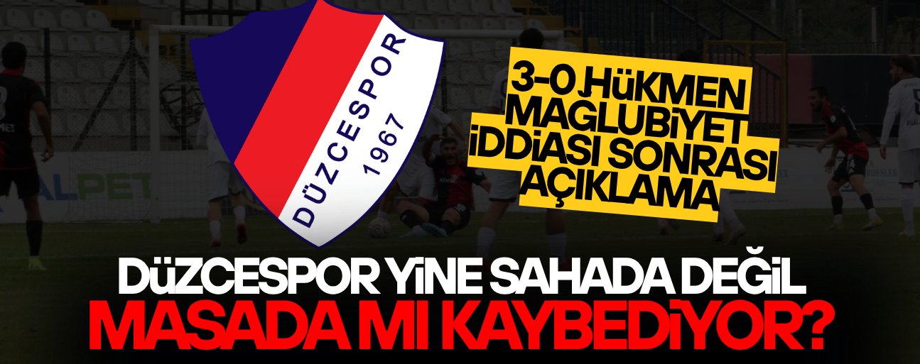 DÜZCESPOR YÖNETİMİNDEN TFF’YE ADALET ÇAĞRISI