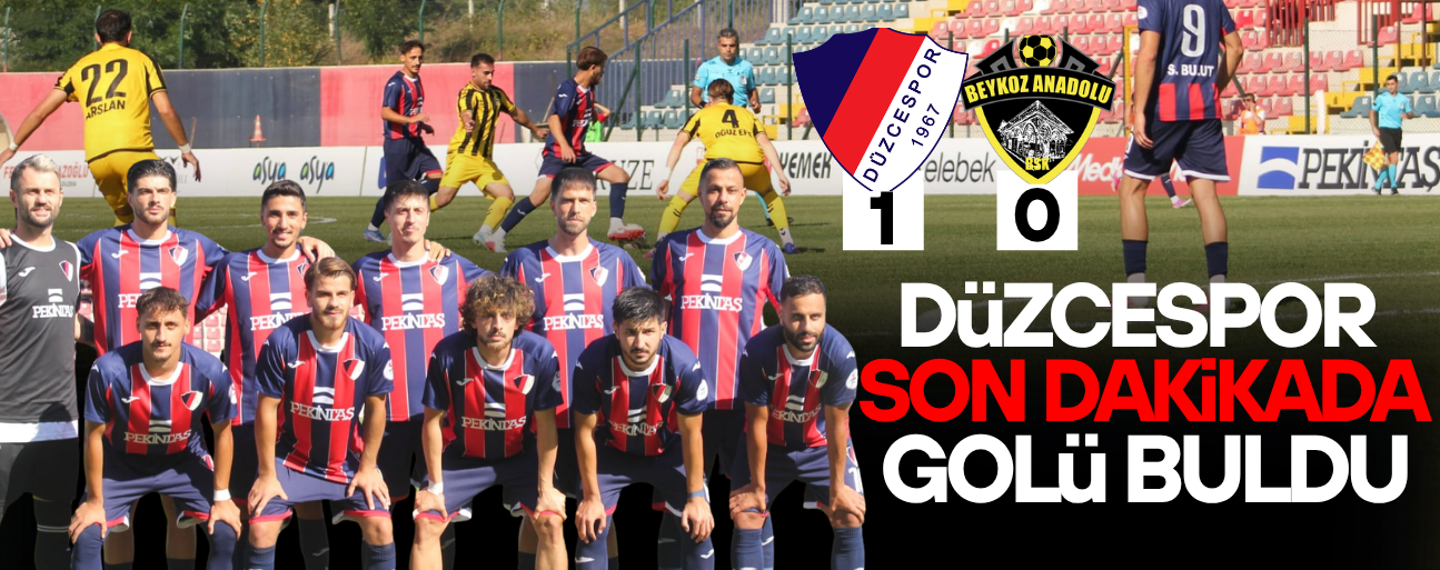 DÜZCESPOR, BEYKOZ MAÇINDA OLAYLI SON! MAÇ TATİL EDİLDİ