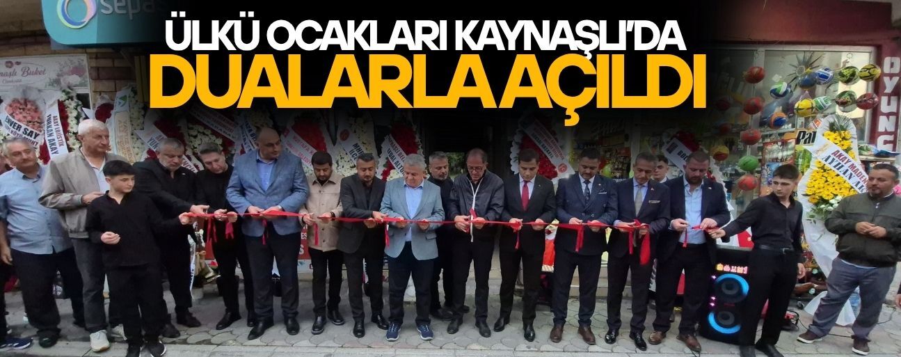 GENÇLER İÇİN KAYNAŞLI'DA OCAK AÇILDI