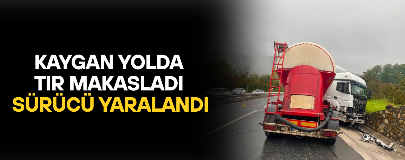 SÜRÜCÜ YARALANDI