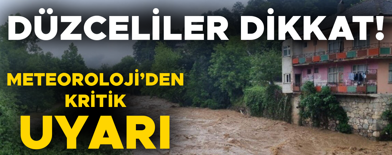 SEL VE HEYELAN RİSKİ VAR!