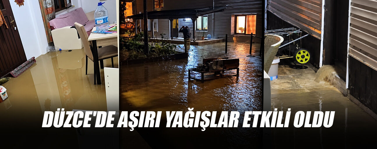 ESMAHANIM KÖYÜ’NDE BAZI EVLERİ SU BASTI