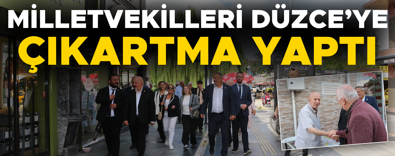 YENİ PARTİ HEYETİ DÜZCE’DE ESNAFLARI ZİYARET ETTİ
