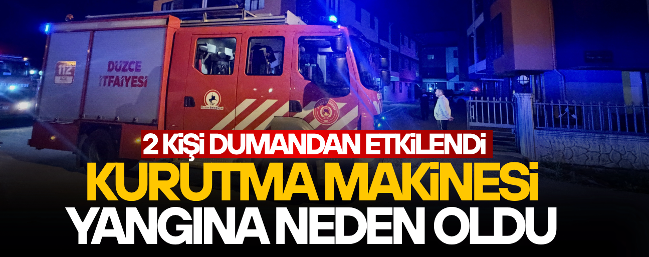 DÜZCE’DE 4 KATLI APARTMANDA YANGIN PANİĞİ