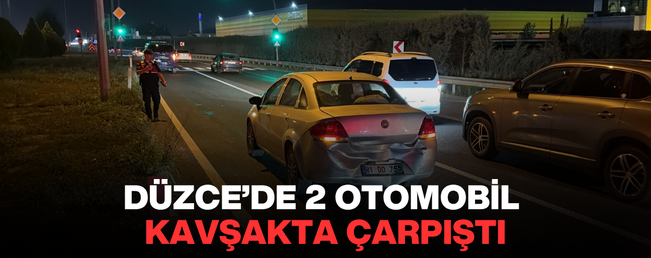 KAZADA 2 SÜRÜCÜ YARALANARAK HASTANEYE KALDIRILDI