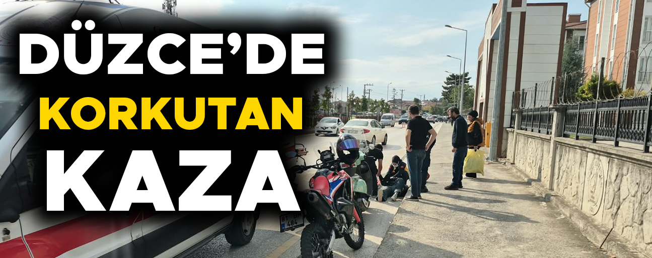 YERE SAVRULAN KADIN SÜRÜCÜ YARALANDI