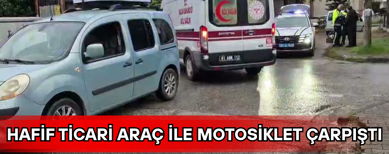 MOTOSİKLETTE BULUNAN 2 KİŞİ YARALANDI