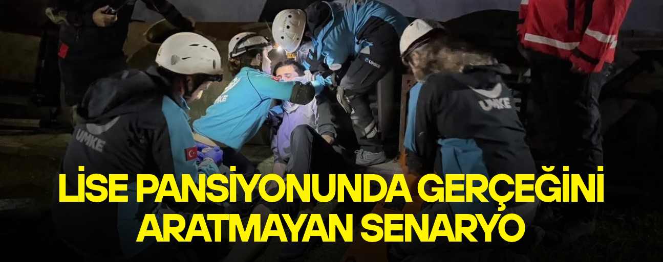 MAHSUR KALANLAR KURTARILDI, ÖĞRENCİLER TOPLANMA ALANINA KOŞTU