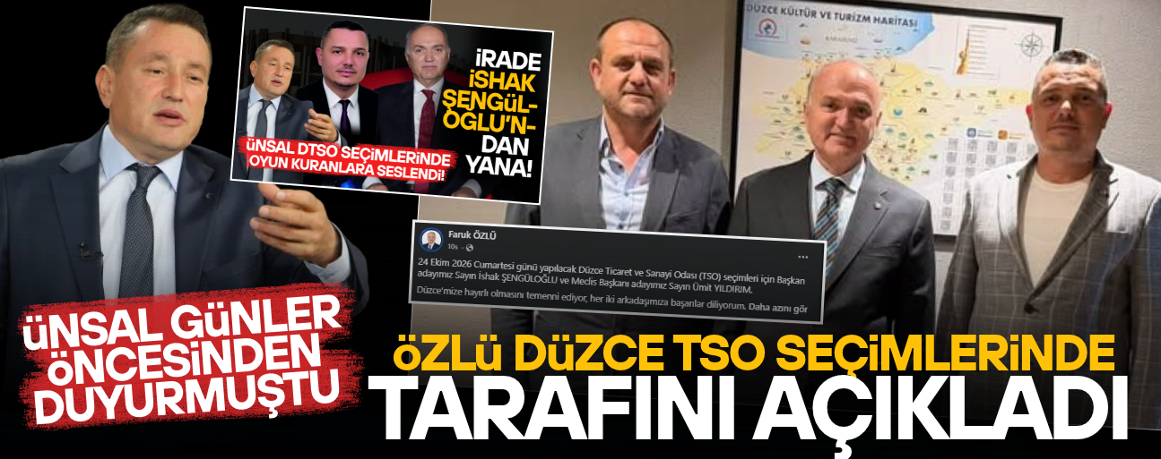 ÖZLÜ’DEN İSHAK ŞENGÜLOĞLU’NA AÇIK DESTEK