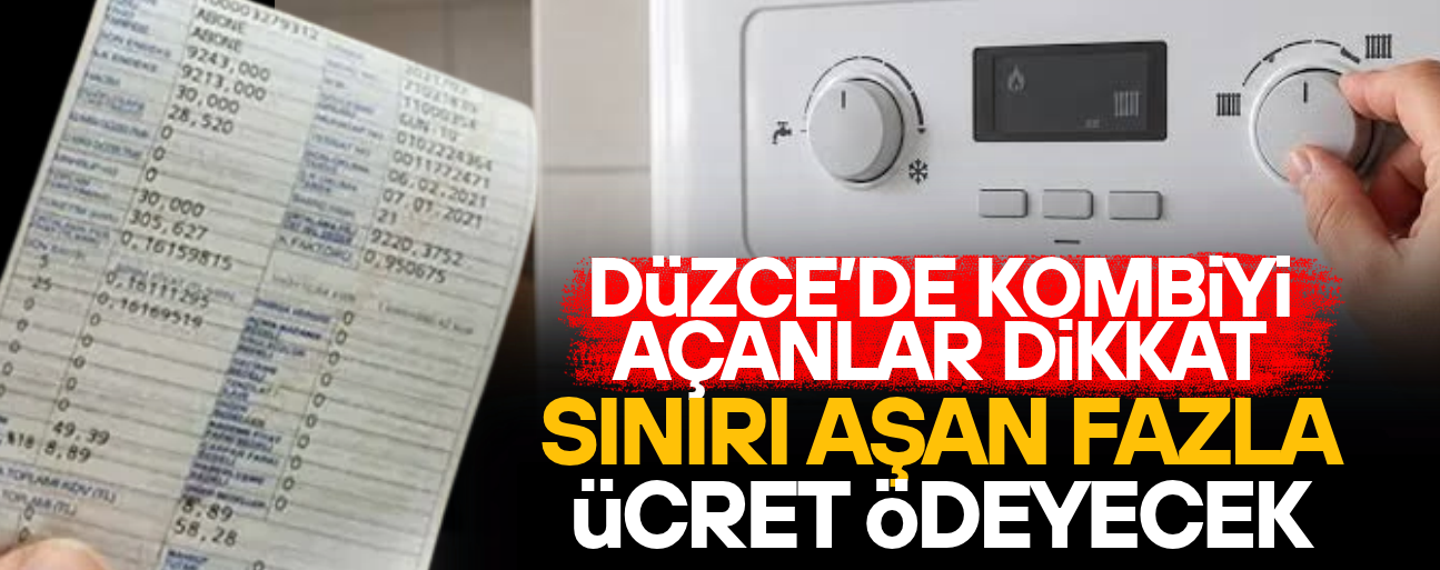 DÜZCE'NİN DOĞAL GAZ TÜKETİM LİMİTLERİ BELLİ OLDU