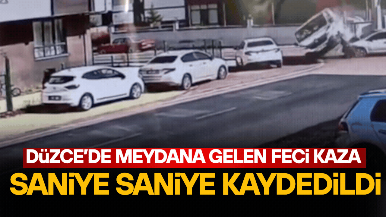 PARK HALİNDEKİ ARAÇLARA ÇARPARAK DURABİLDİ