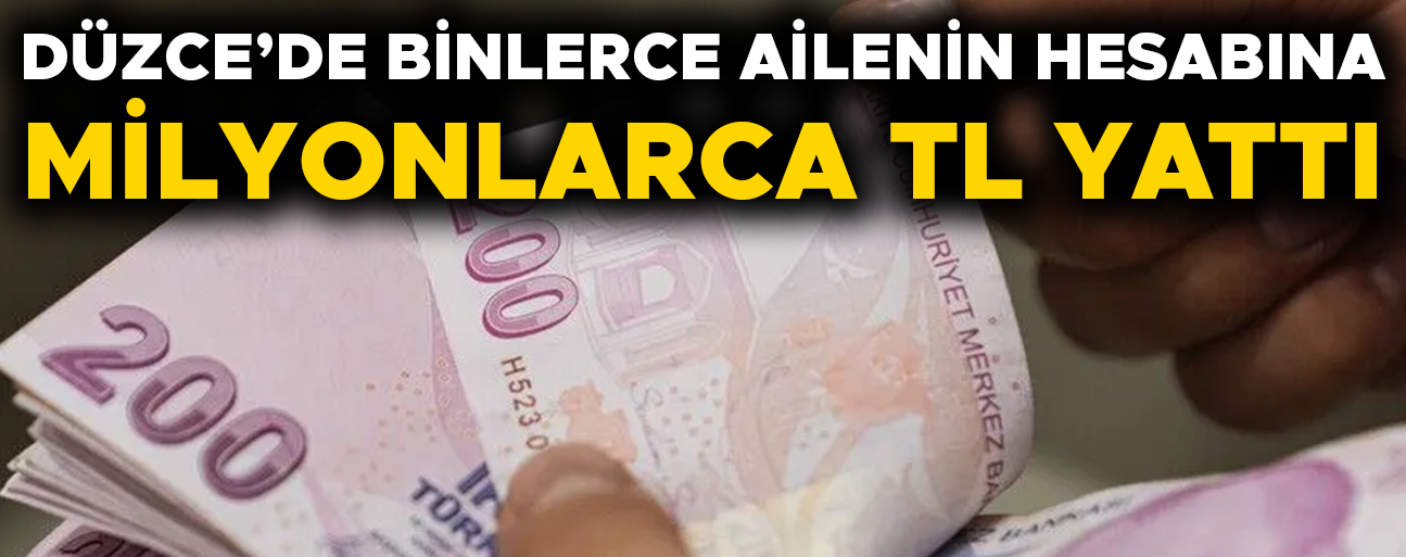 O ÖDEMELER HESAPLARDA…