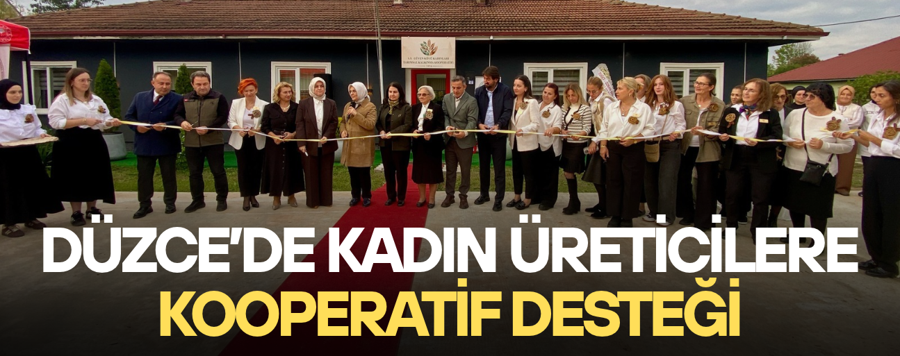 21 KADIN ÜRETİCİNİN ORTAK OLDUĞU KOOPERATİF AÇILDI