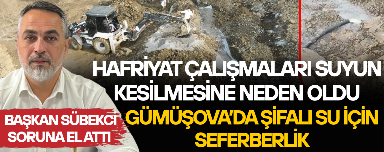 “GÜMÜŞOVA’NIN SİMGESİ ŞİFALI SU YENİDEN AKACAK!”
