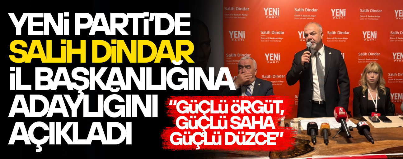 DİNDAR: “AYRIŞTIRMAYA DEĞİL, BİRLEŞTİRMEYE GELİYORUZ”