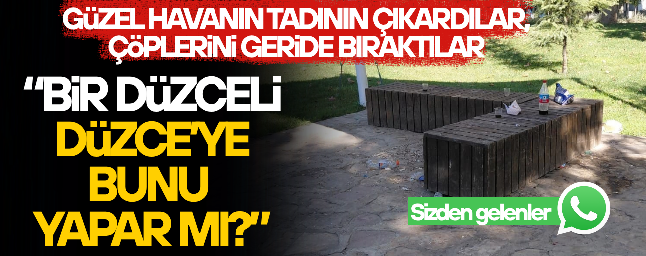 MİLLET BAHÇESİ’NDE UTANDIRAN MANZARA