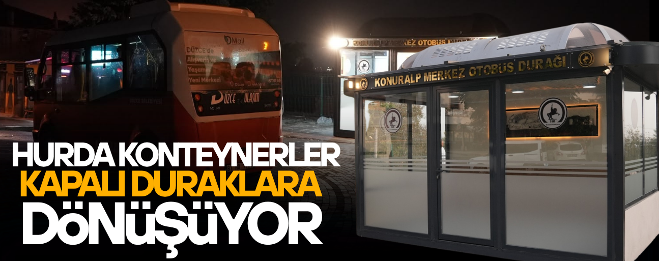 ÖZ KAYNAKLAR İLE 8. KAPALI DURAK ÜRETİLDİ