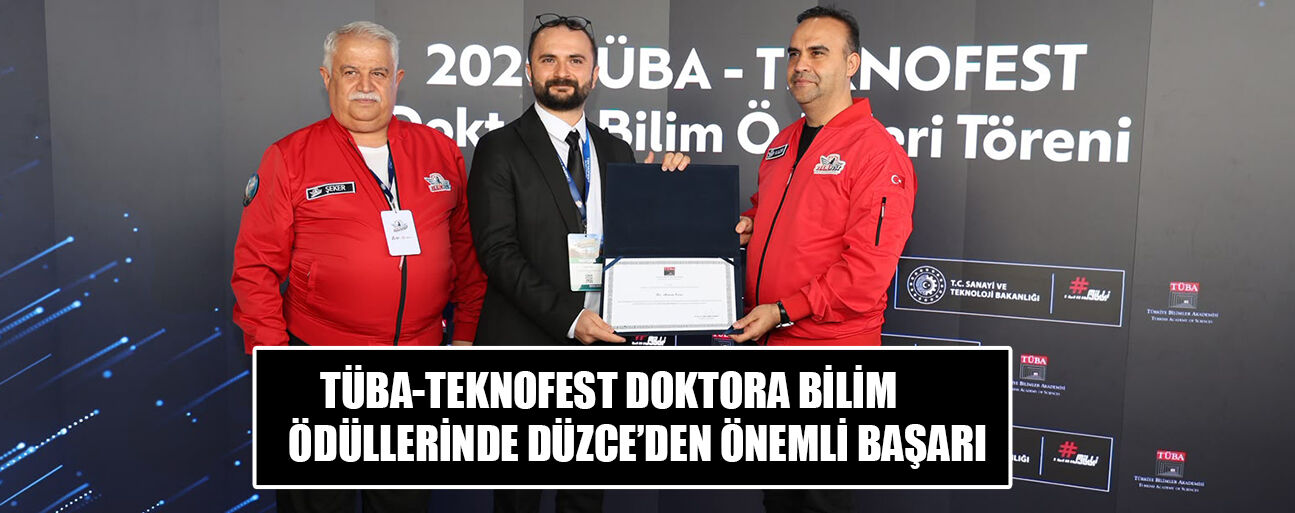 DÜZCE ÜNİVERSİTESİ ÖĞRETİM ÜYESİ ÜÇÜNCÜ OLDU