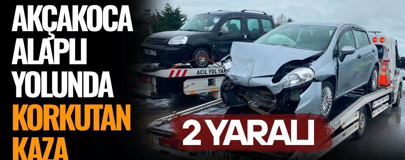 YAĞIŞ VE DİKKATSİZLİK KAZAYI BERABERİNDE GETİRDİ