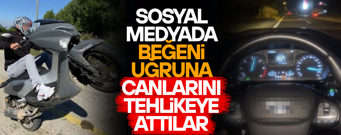 DÜZCE'DE SOSYAL MEDYA ŞOVUNA JANDARMA FRENİ