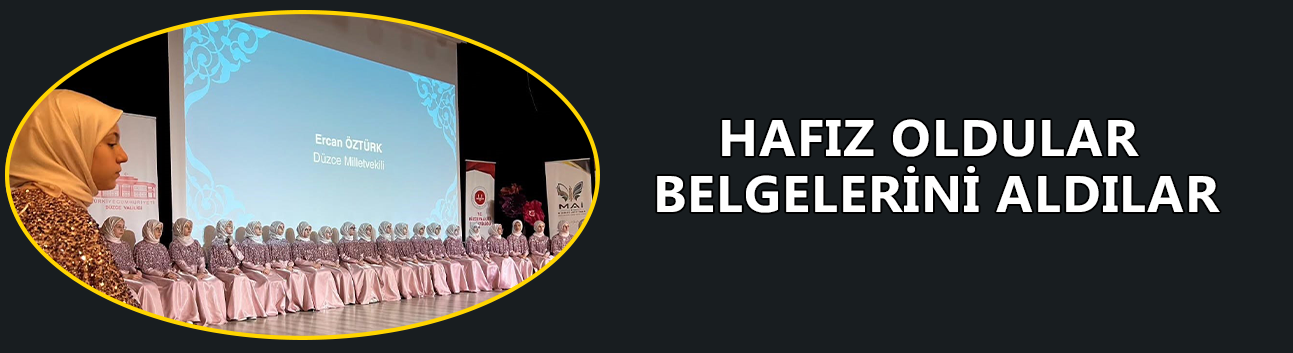 40 HAFIZIN İCAZET MERASİMİ YAPILDI