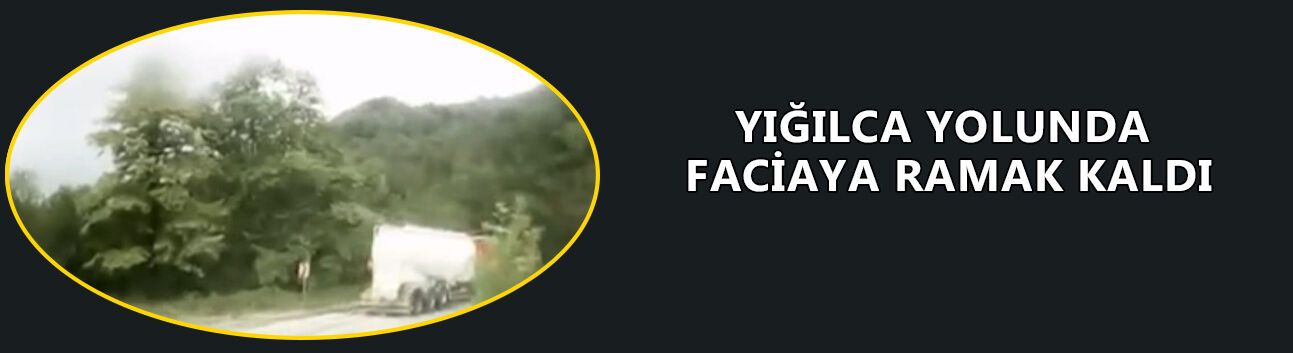 TIR ÖNCE MAKAS ATTI, SONRA YOLUNA DEVAM ETTİ