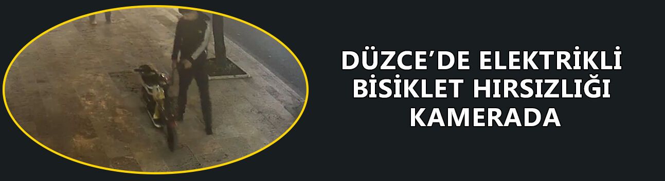 DÜKKANIN ÖNÜNDEN ÇALDI, ARKASINA BAKA BAKA UZAKLAŞTI